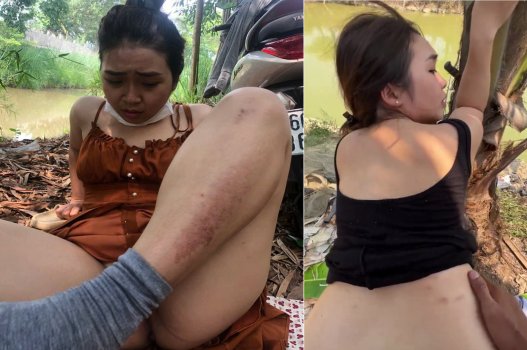 Clip nóng Việt chịch vợ bạn bên sông phê pha